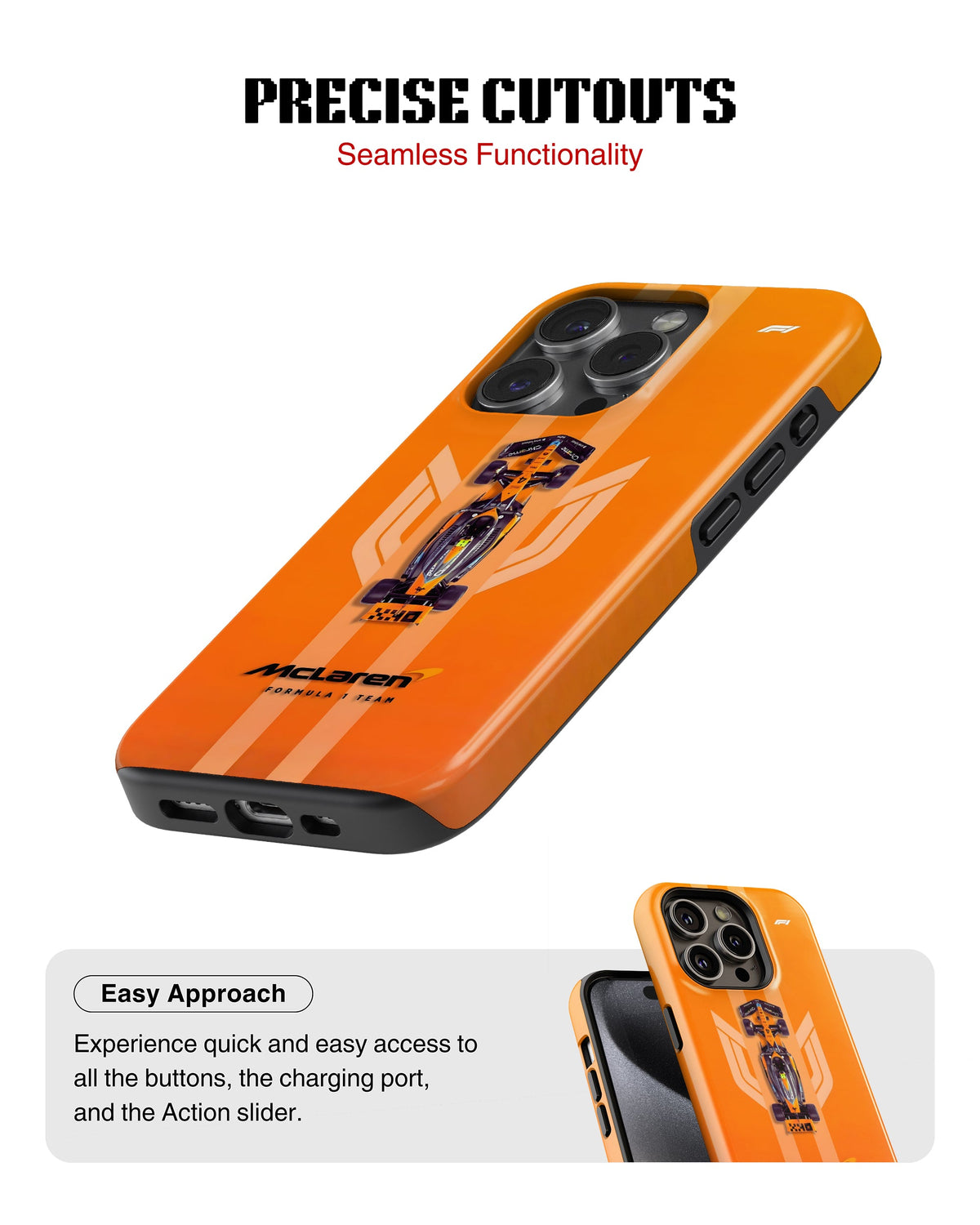 iPhone 13 Pro Max Tank Case | Formula 1 (McLaren Classics)