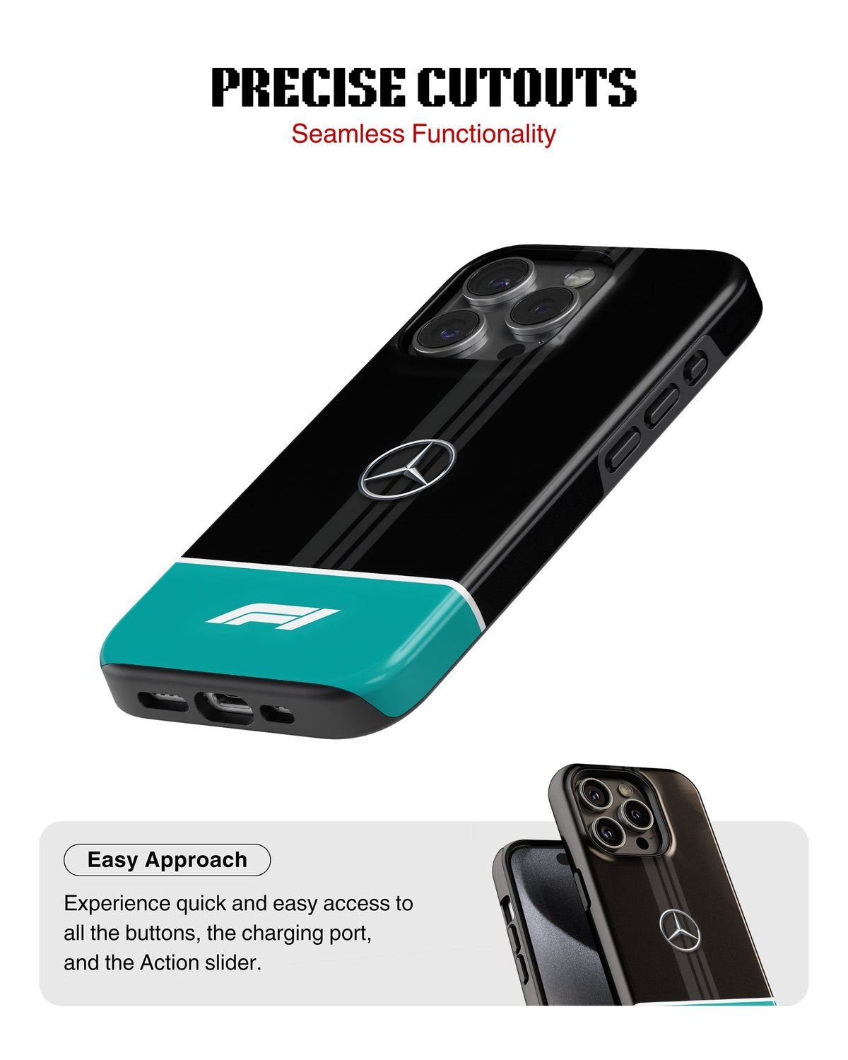 iPhone 15 Pro Tank Case | Formula 1 (Mercedes Originals)