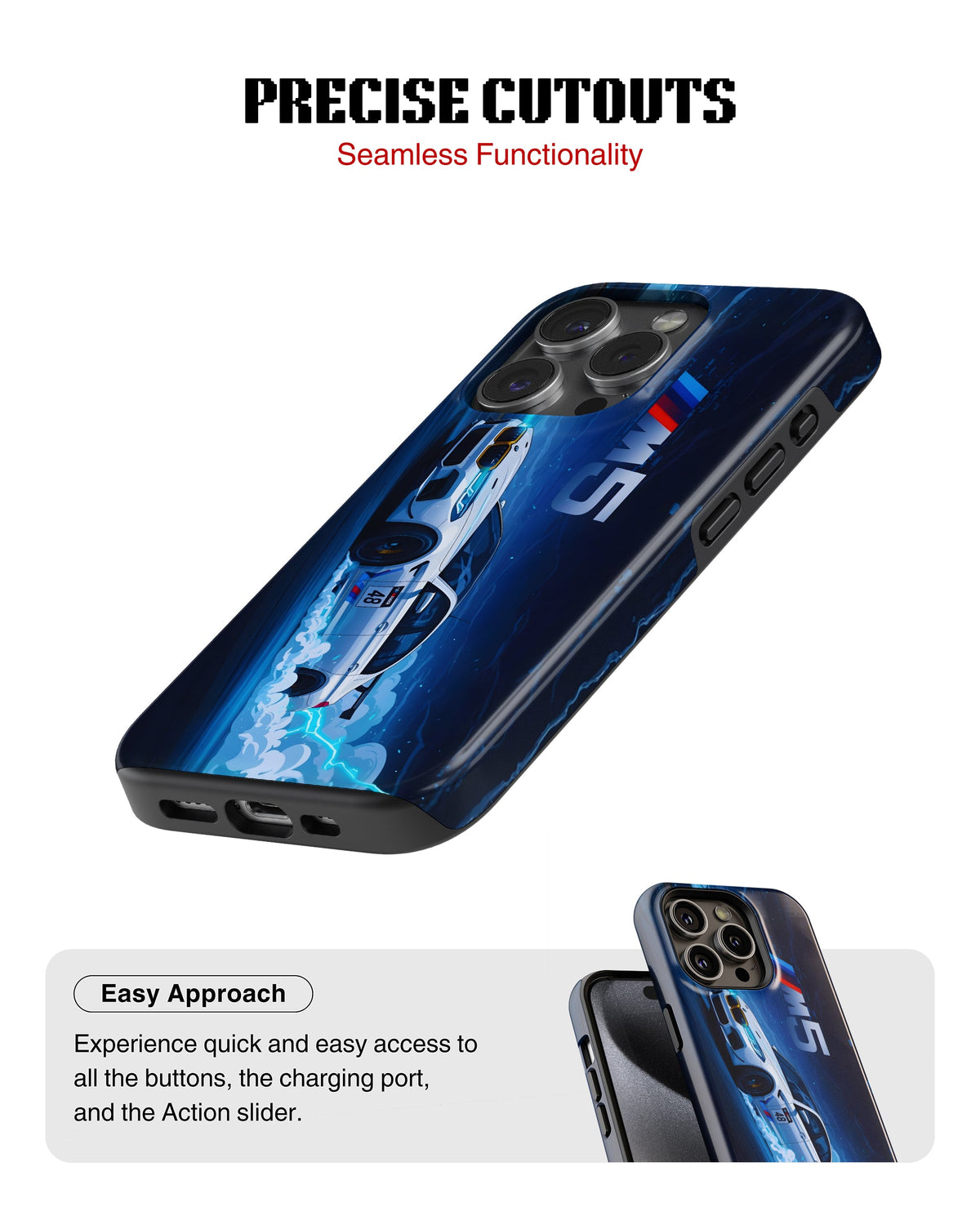 iPhone 17 Pro Max Tank Case | Sports Car (Midnight M5)