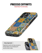 iPhone 14 Pro Max Tank Case | Girls Aesthetics (Moroccan Tiles)