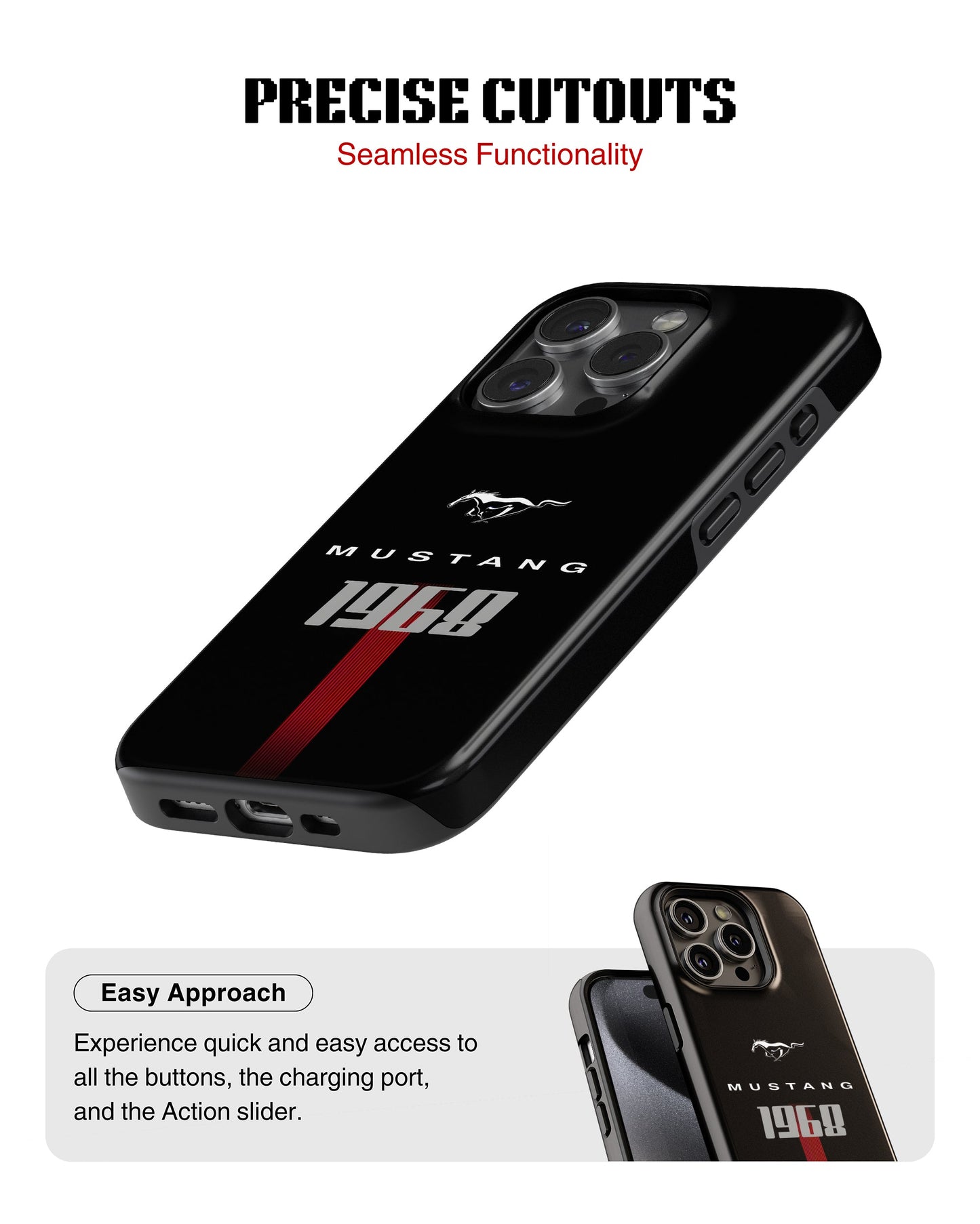 iPhone 13 Pro Max Tank Case | Sports Car (Mustang 1968)