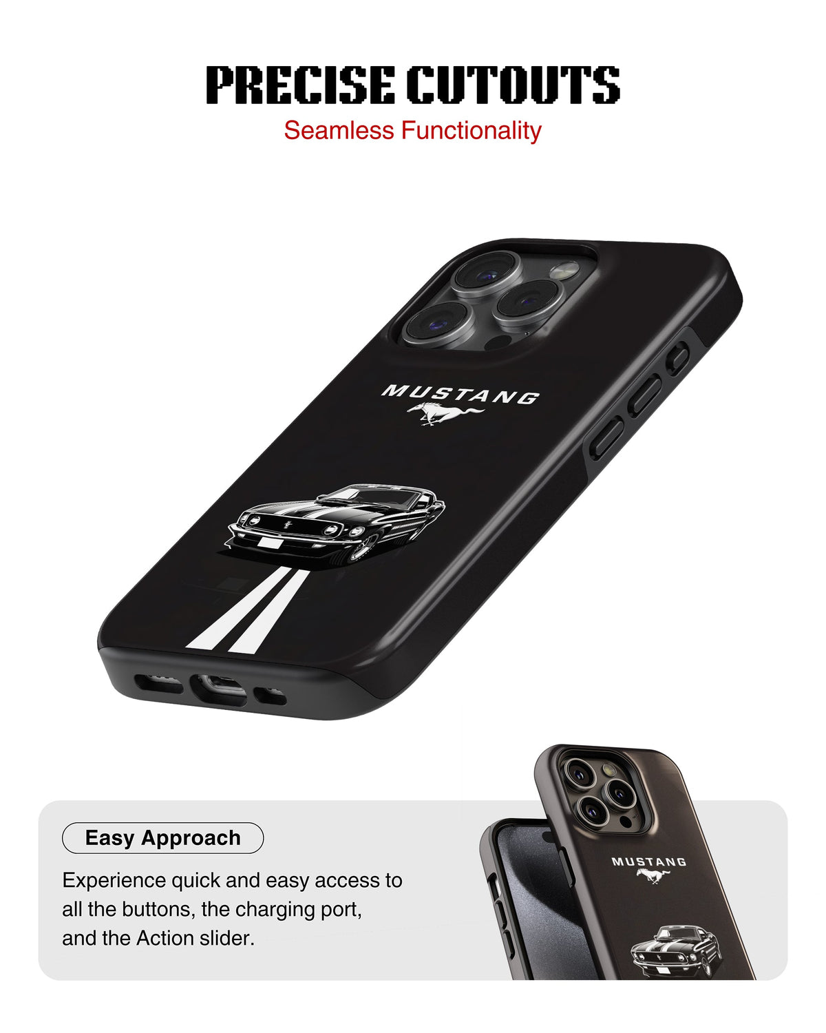iPhone 13 Pro Tank Case | Sports Car (Mustang)