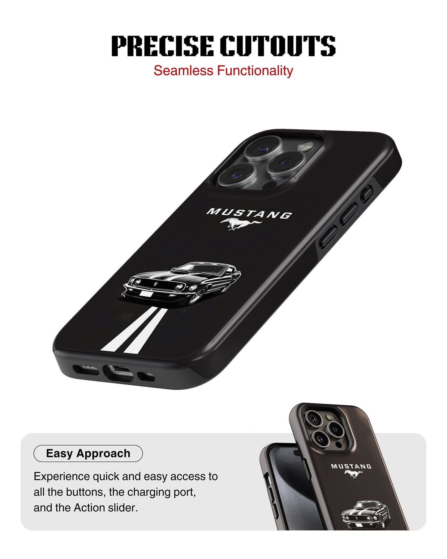 iPhone 14 Pro Tank Case | Sports Car (Mustang)