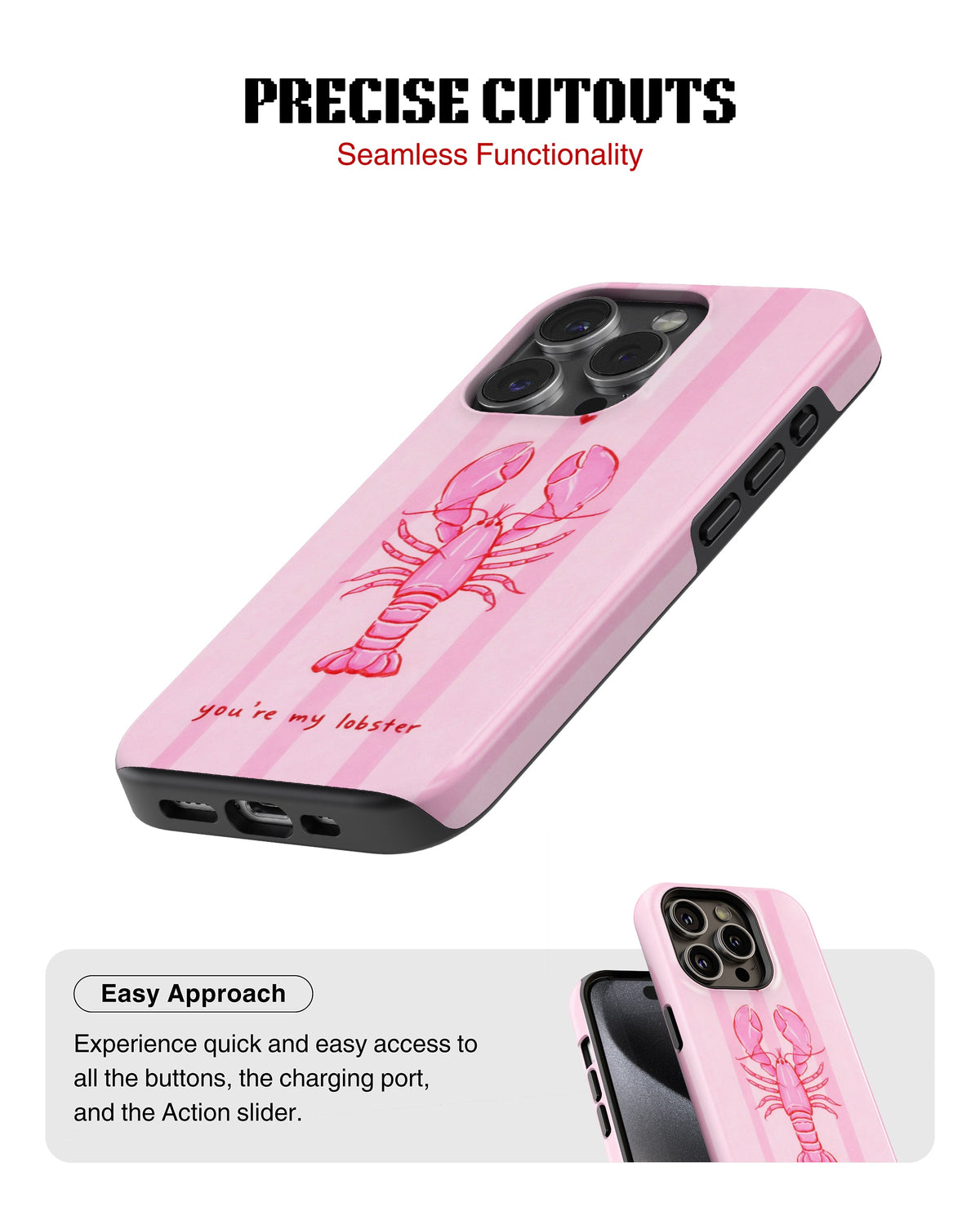 iPhone 15 Pro Tank Case | Girls Aesthetics (My Lobster)