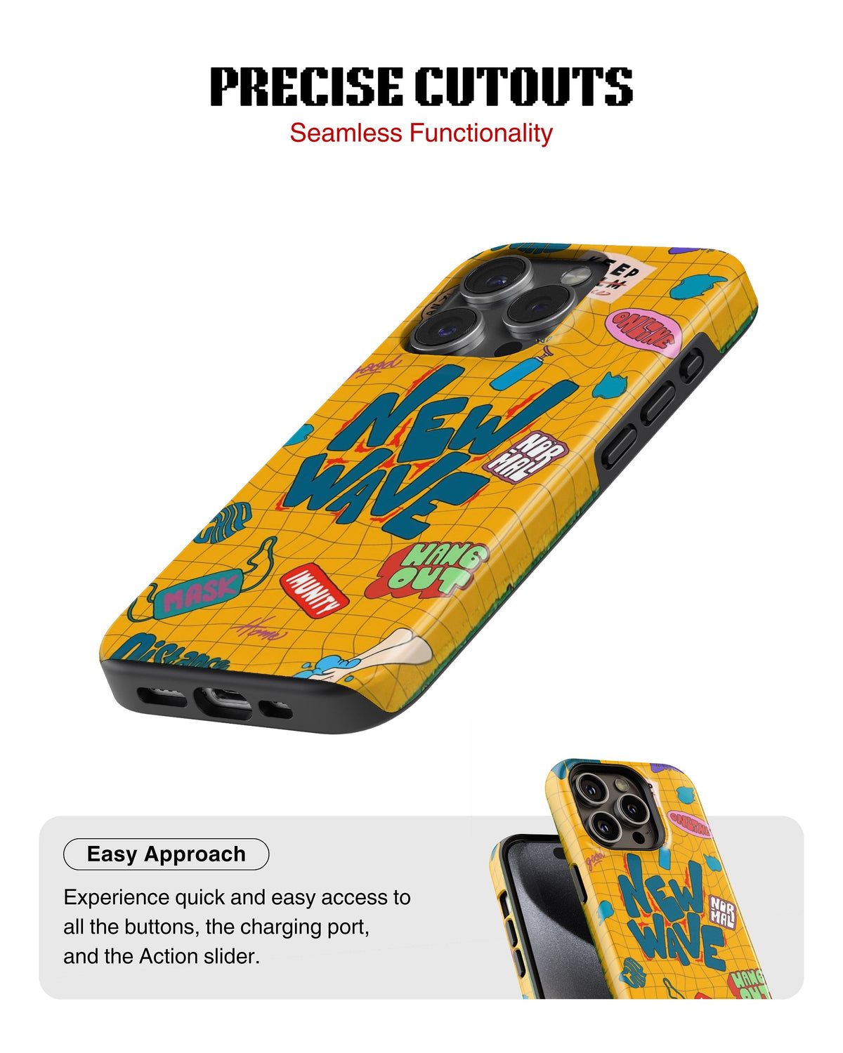 iPhone 17 Pro Tank Case | Modernism (New Wave)