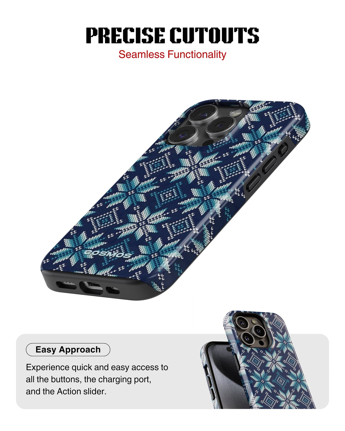 iPhone 17 Pro Tank Case | Textures (Nordic Frost)