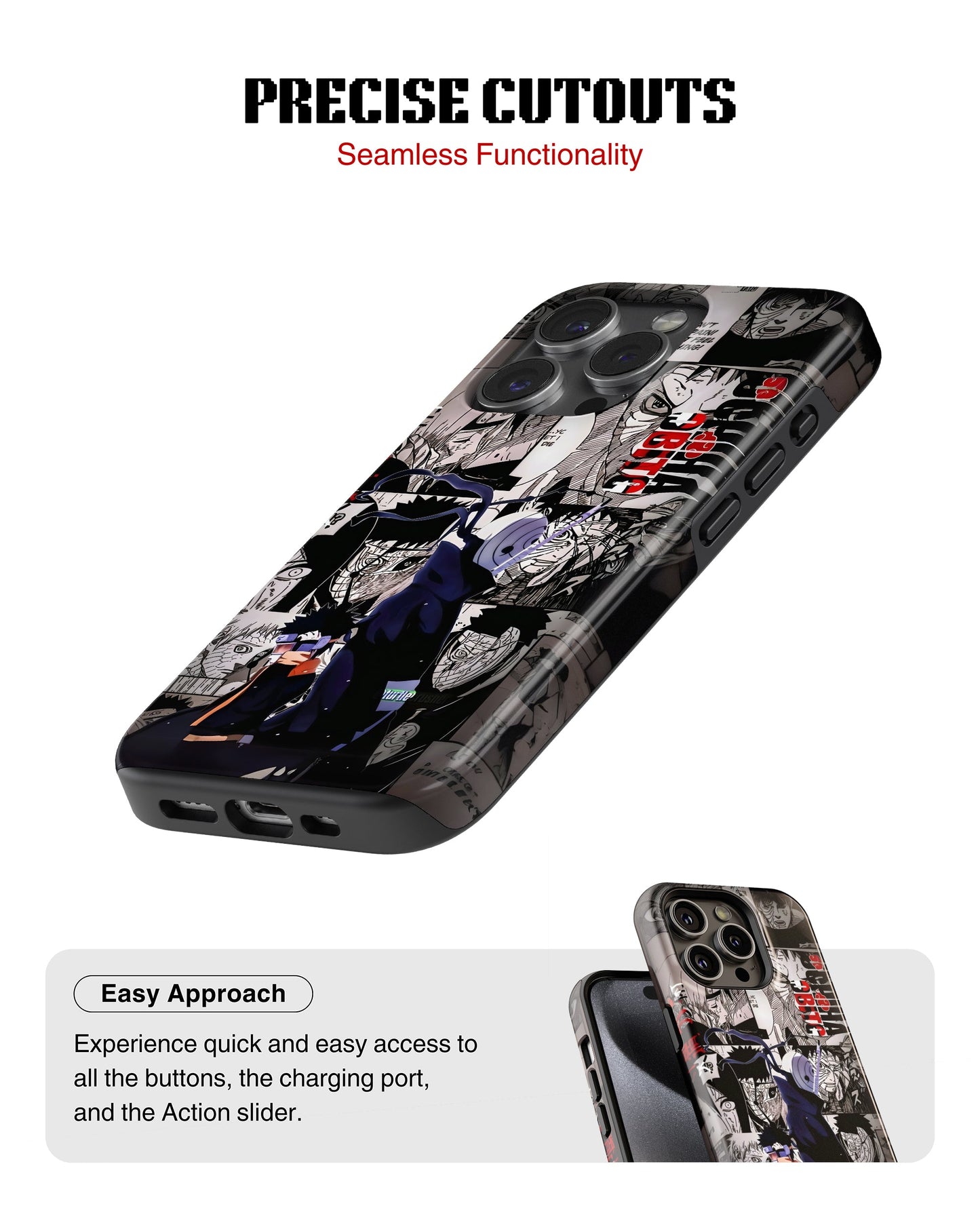 iPhone 15 Pro Max Tank Case | Anime (Obito)