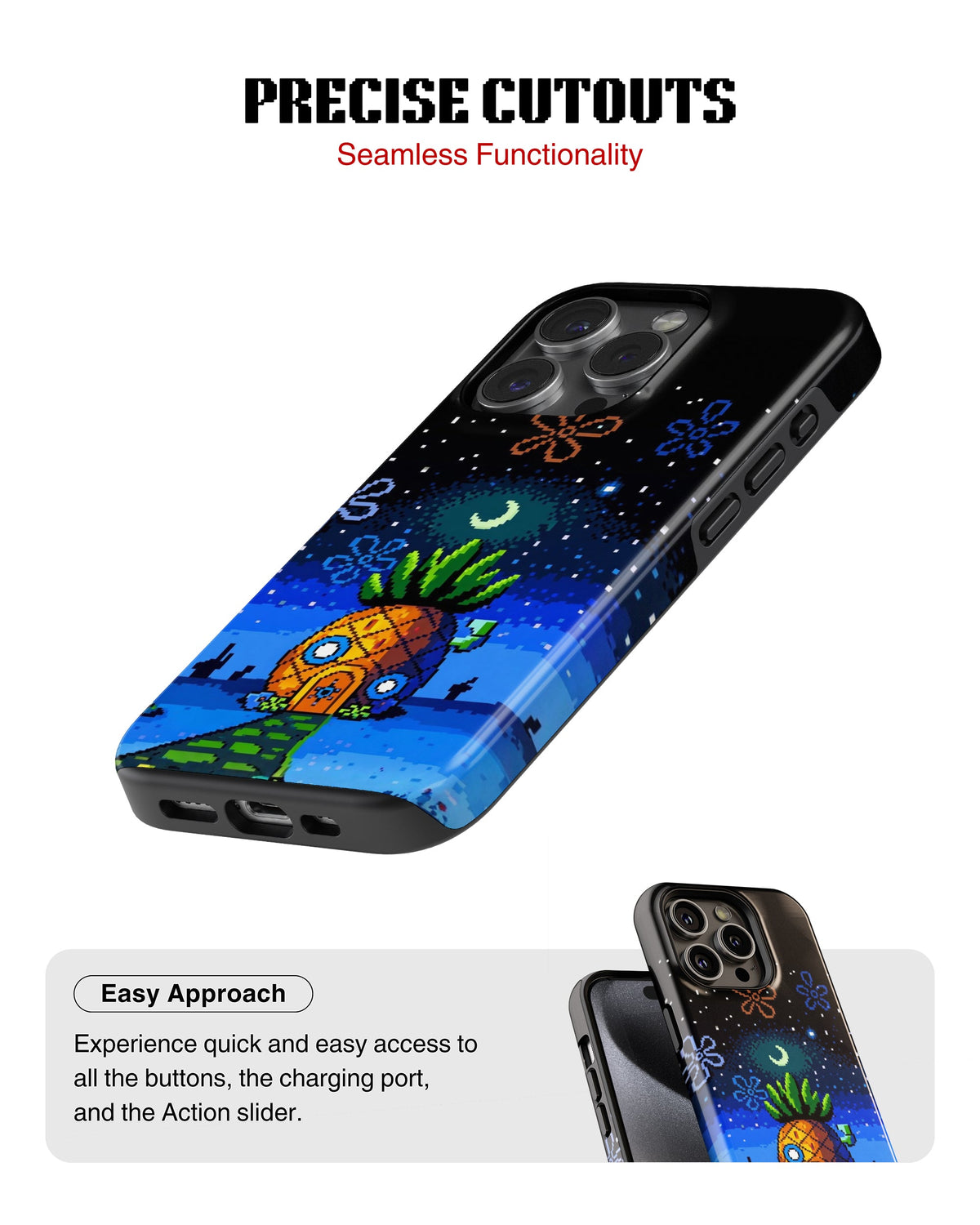 iPhone 16 Pro Max Tank Case | Modernism (Pineapple Dreams)