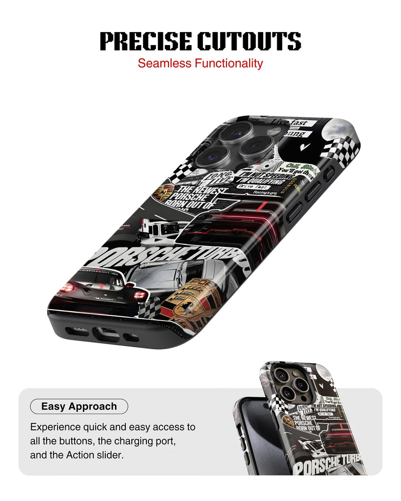 iPhone 17 Pro Max Tank Case | Sports Car (Porsche Sports Classics)