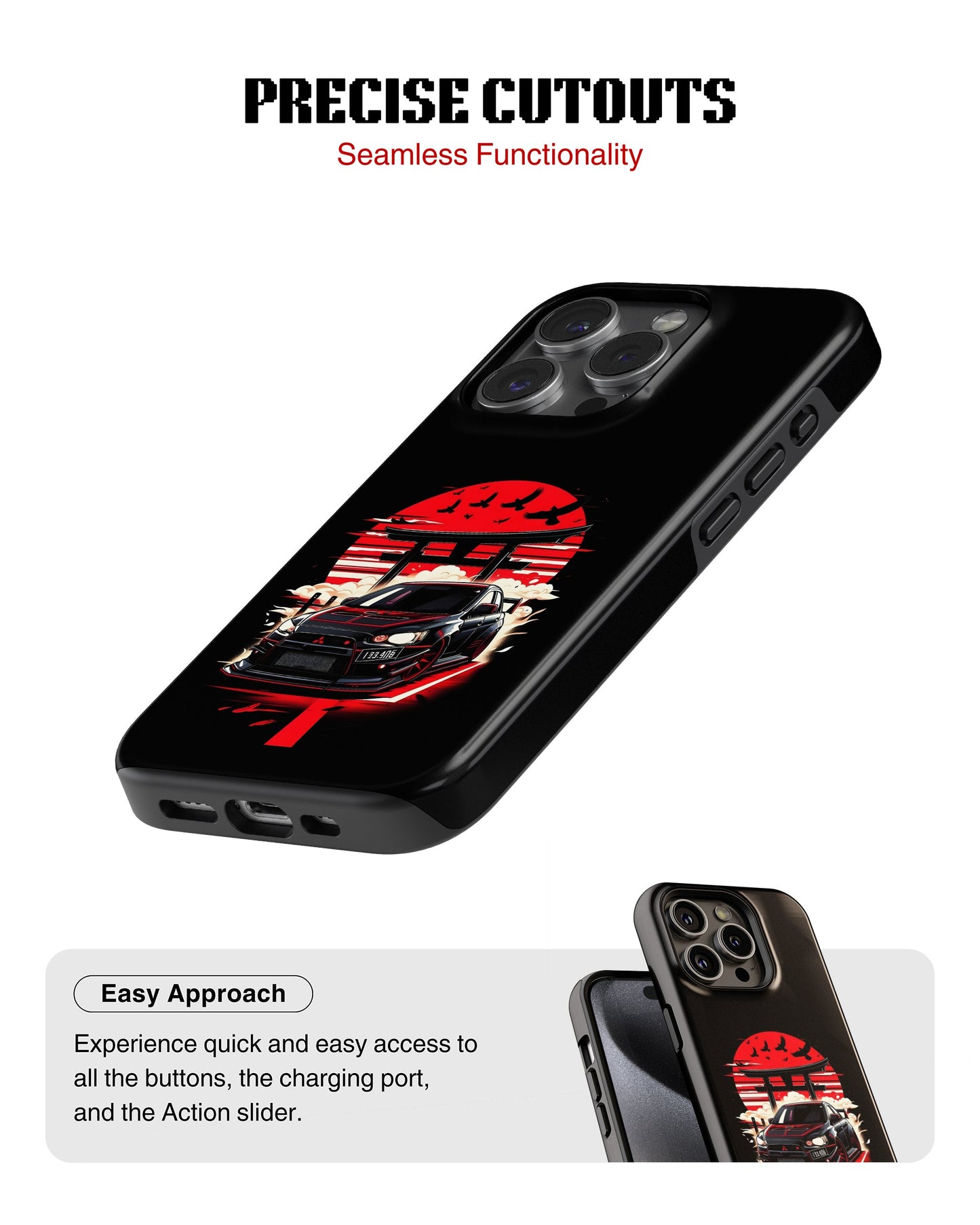 iPhone 17 Pro Max Tank Case | Sports Car (Rising Sun)