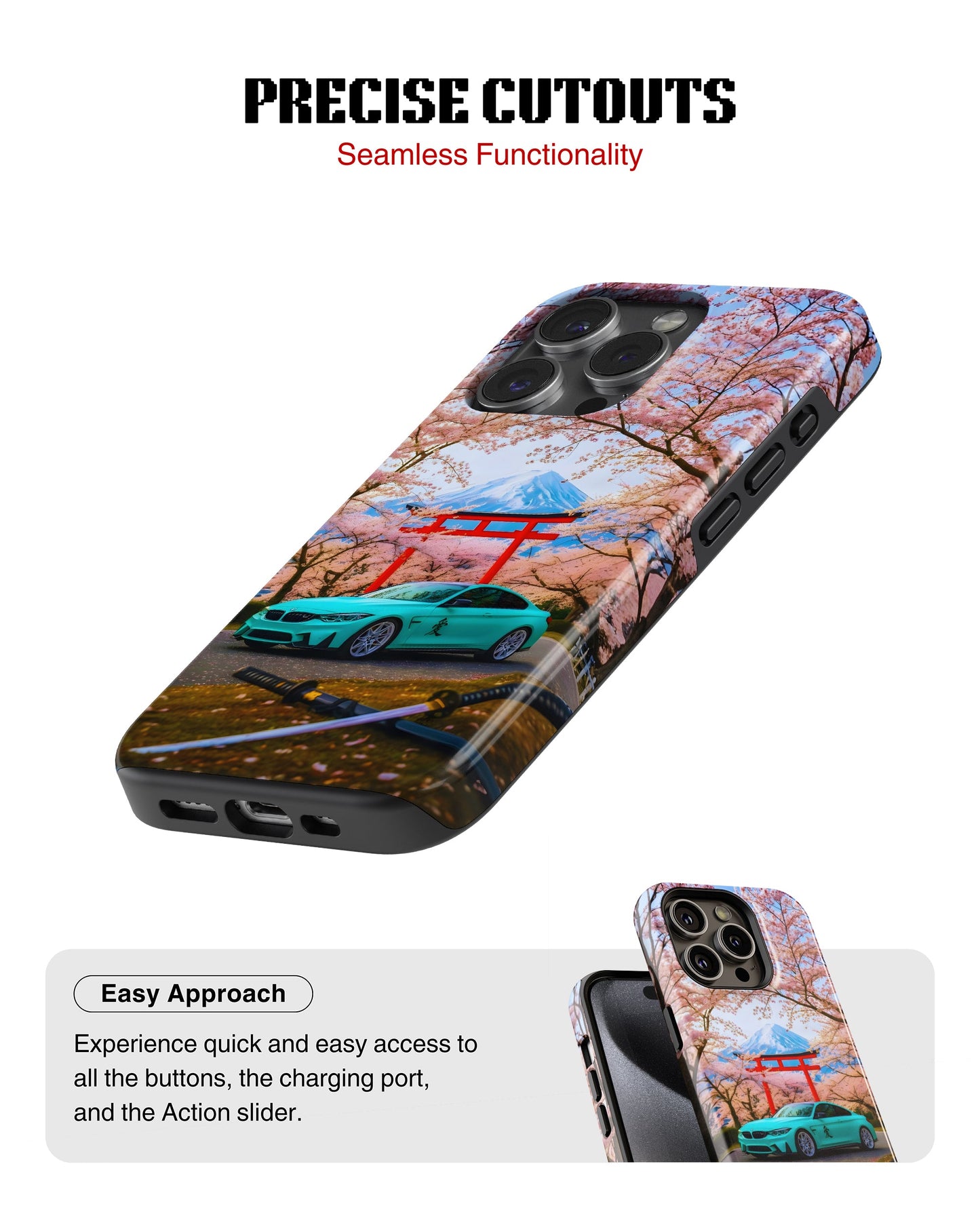 iPhone 14 Pro Max Tank Case | Sports Car (Sakura Run)