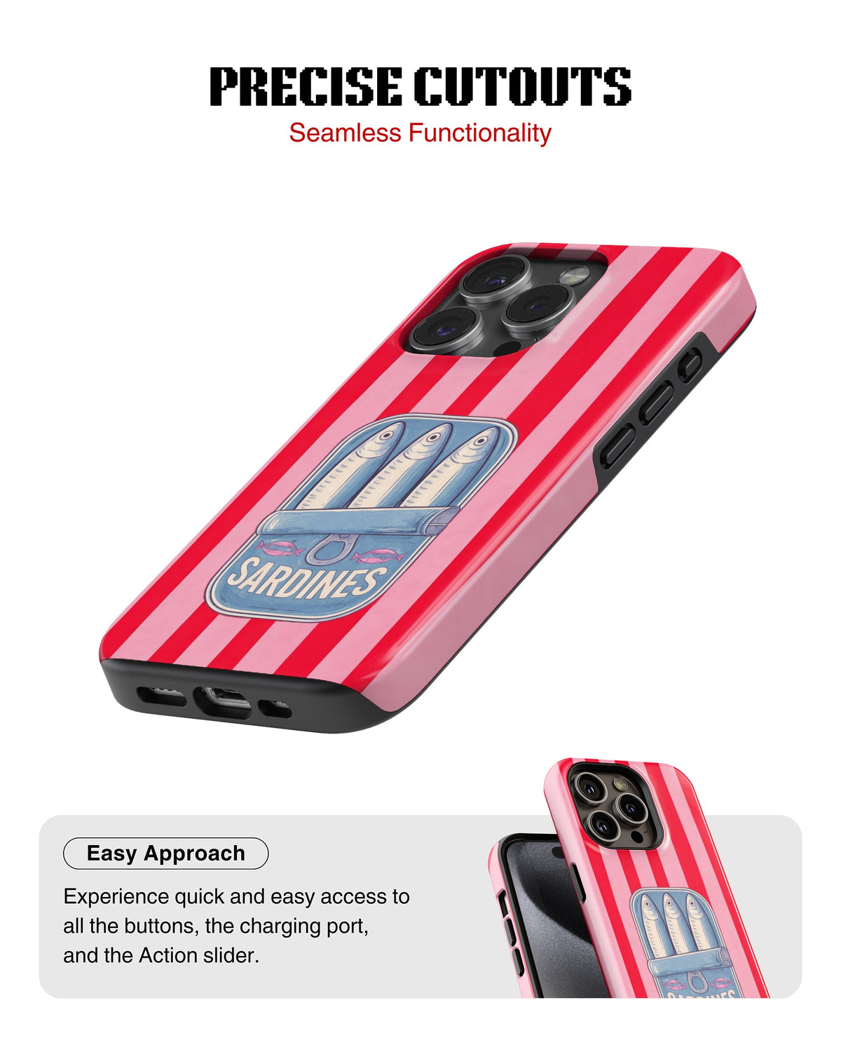 iPhone 12 Pro Tank Case | Girls Aesthetics (Sardine Pop)