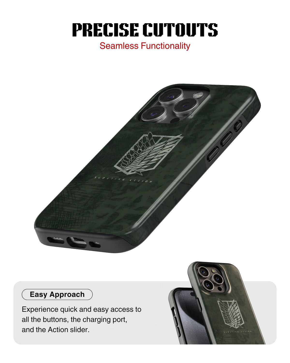 iPhone 16 Pro Tank Case | Anime (Scouting Wings)