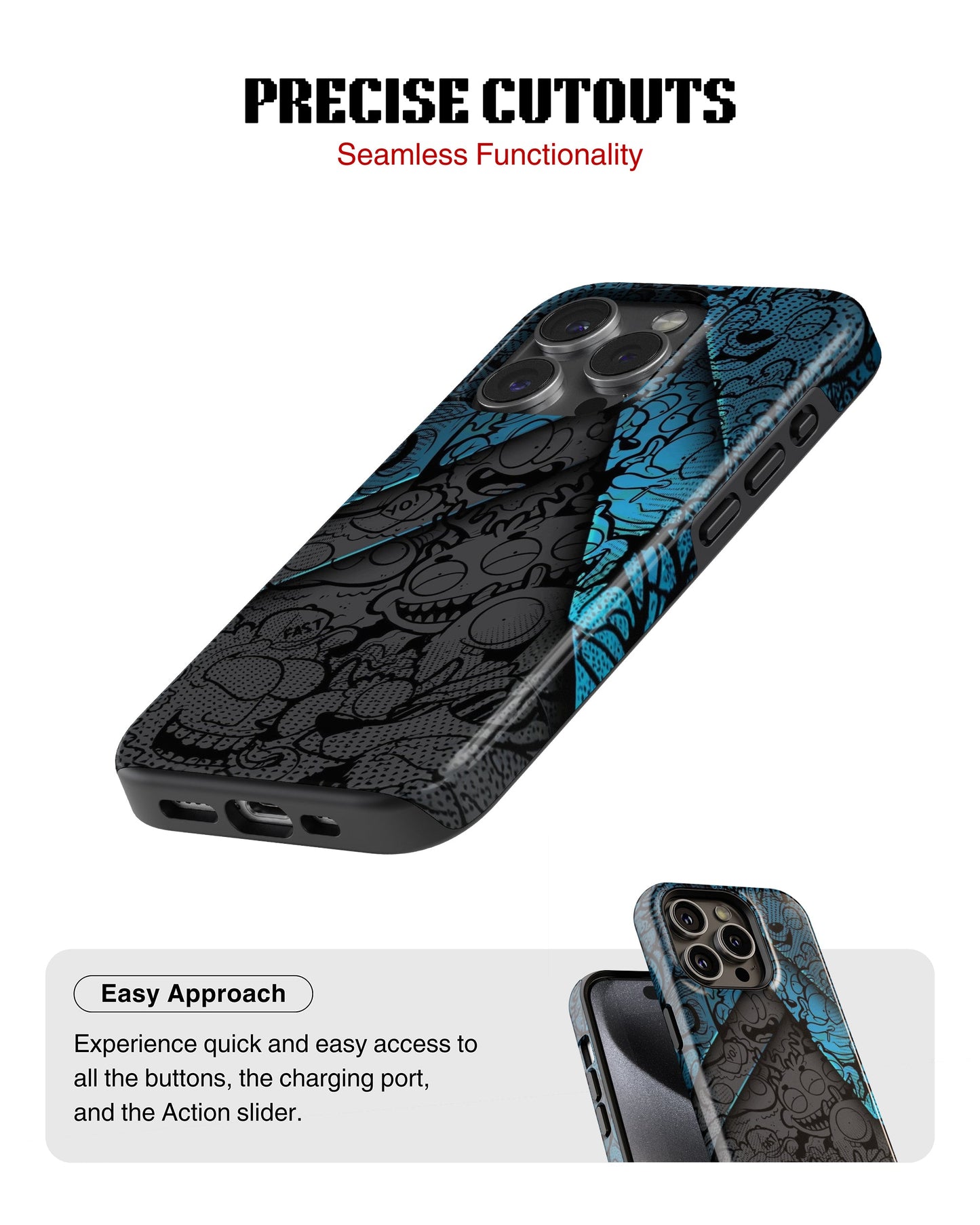 iPhone 16 Pro Tank Case | Modernism (Shadow Crowd)