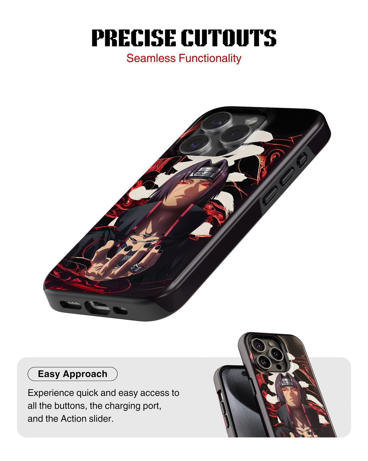 iPhone 12 Pro Tank Case | Anime (Silent Itachi)