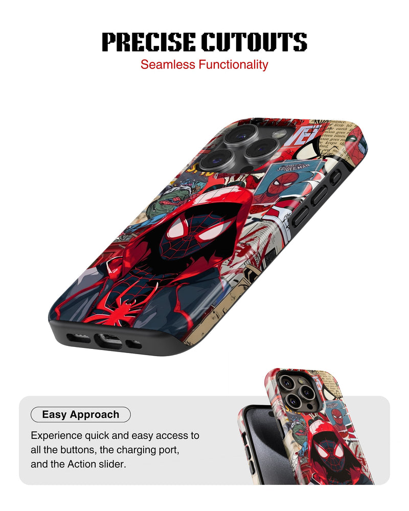 iPhone 15 Pro Tank Case | Superhero (Spider Noir)