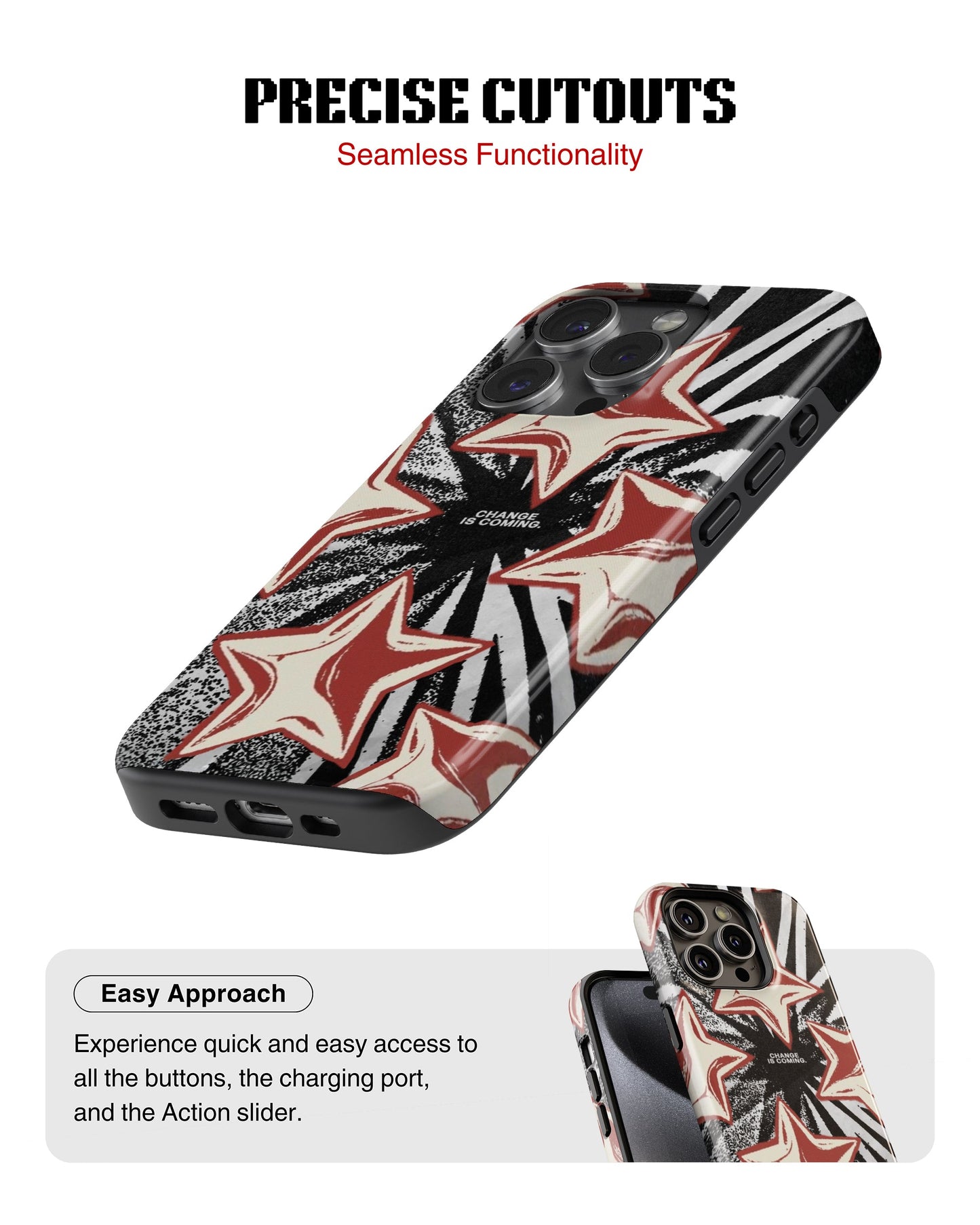 iPhone 13 Pro Max Tank Case | Modernism (Star Surge)