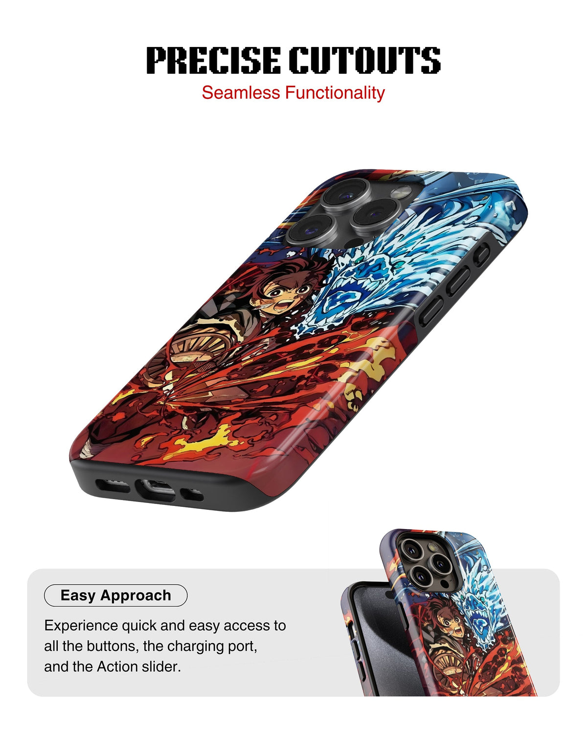 iPhone 13 Pro Max Tank Case | Anime (Tanjiro)