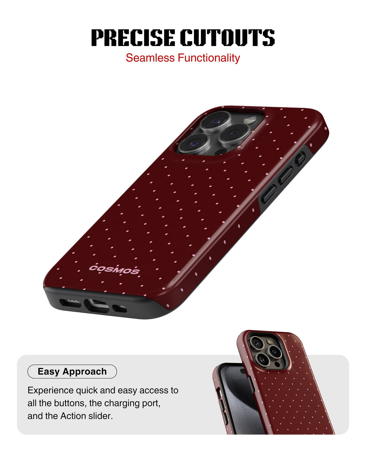 iPhone 12 Pro Tank Case | Textures (Velvet Dots)