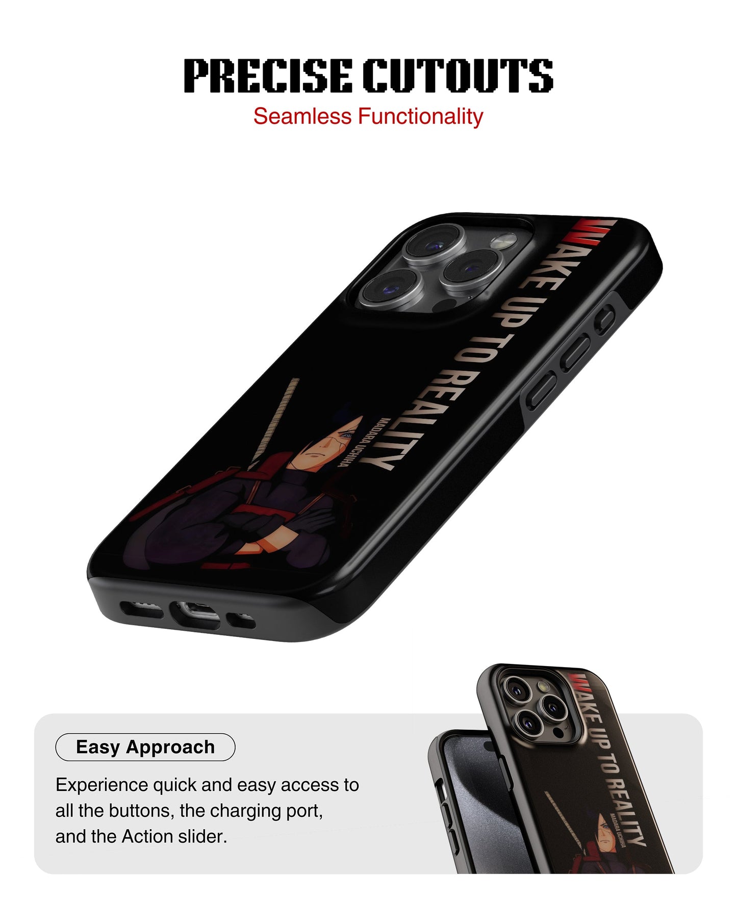 iPhone 13 Pro Max Tank Case | Anime (Wake up to Reality)