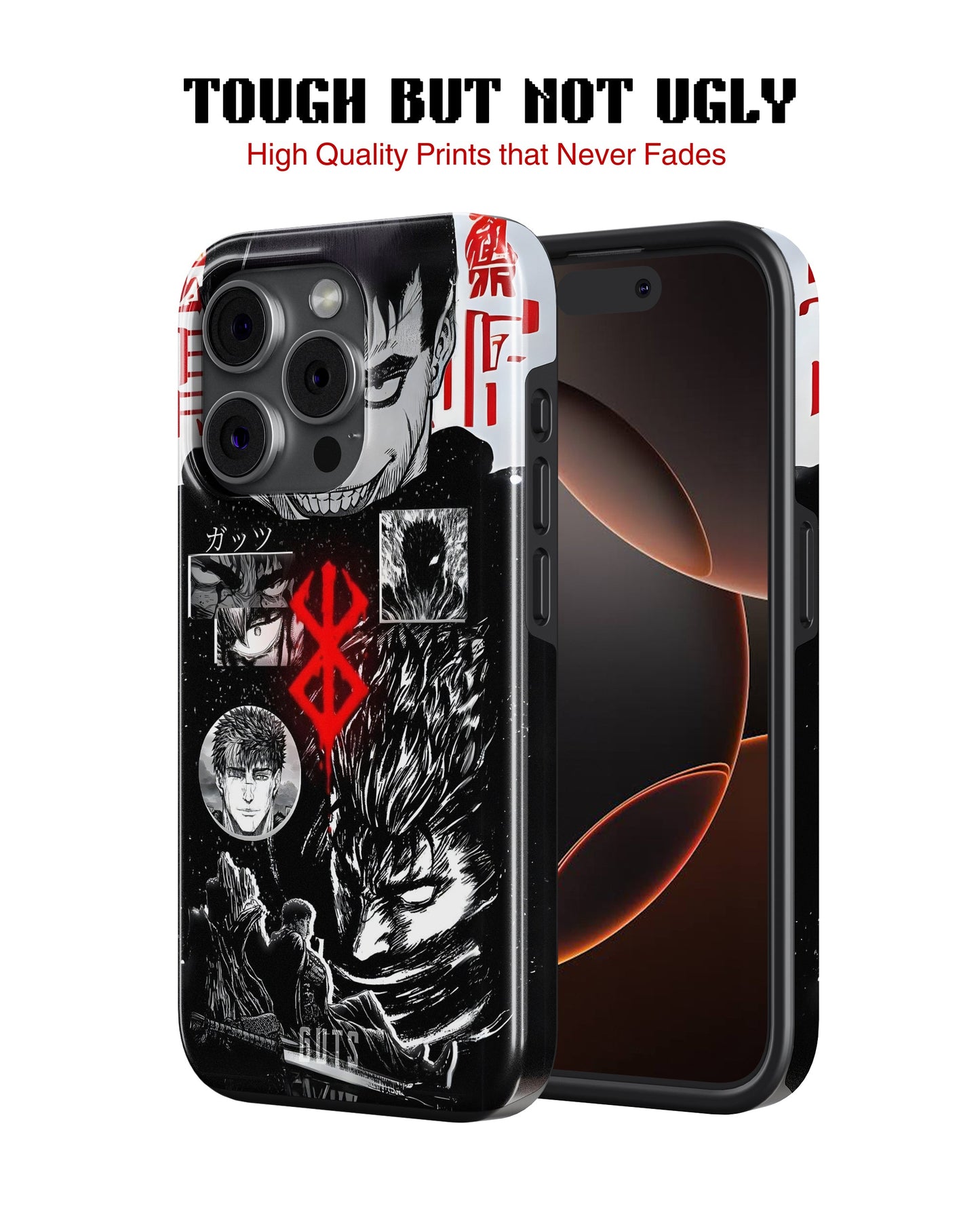 iPhone 12 Pro Tank Case | Anime (Black Swordsman)