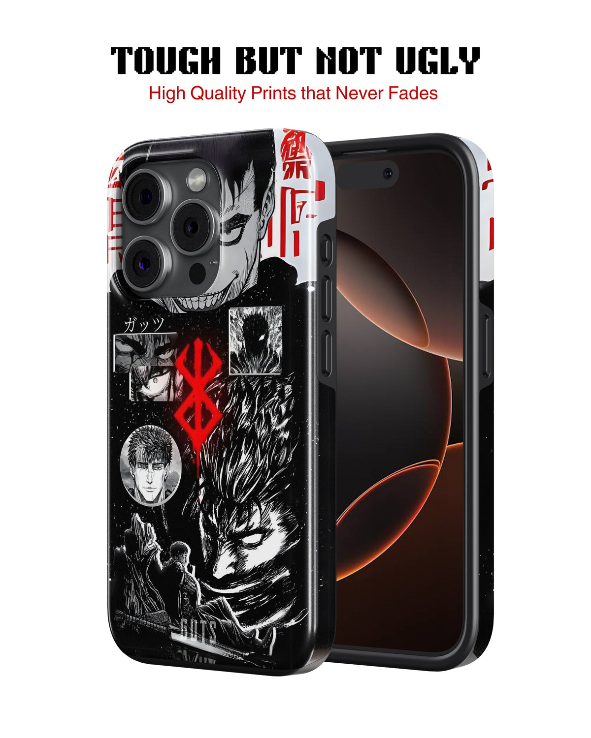 iPhone 14 Pro Tank Case | Anime (Black Swordsman)