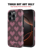 iPhone 14 Pro Tank Case | Textures (Blush Hearts)