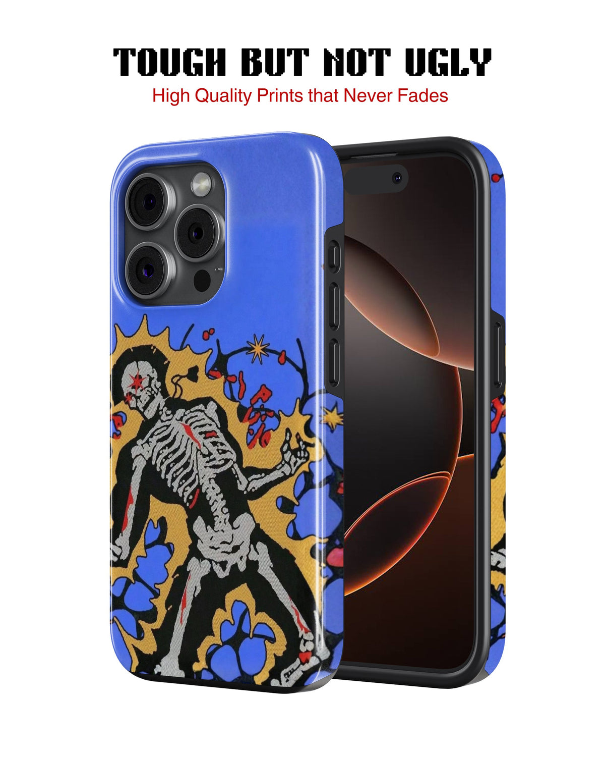 iPhone 14 Pro Max Tank Case | Modernism (Bone Bloom)
