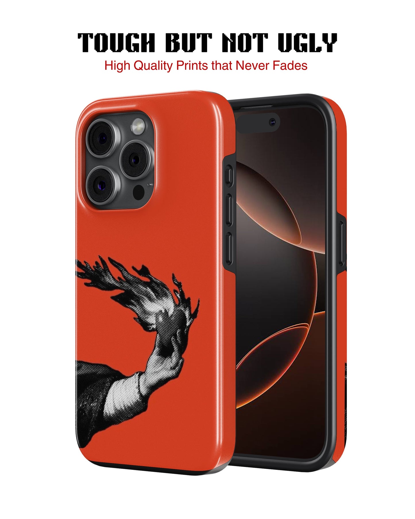 iPhone 15 Pro Tank Case | Modernism (Burning Hand)