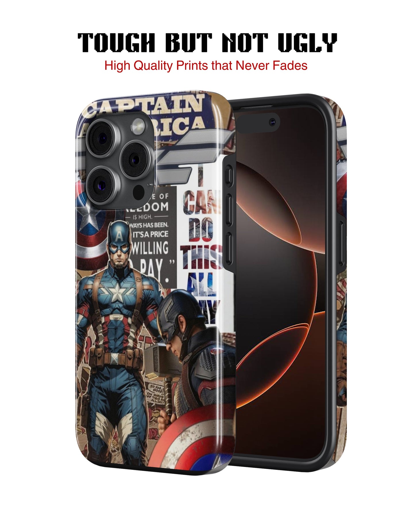 iPhone 16 Pro Max Tank Case | Superhero (Captain America Originals)