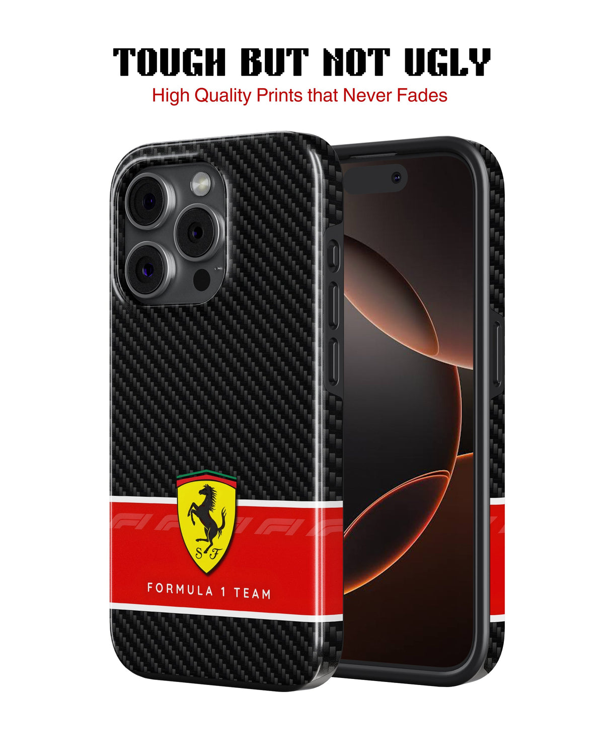 iPhone 12 Pro Tank Case | Formula 1 (Carbon Ferrari)