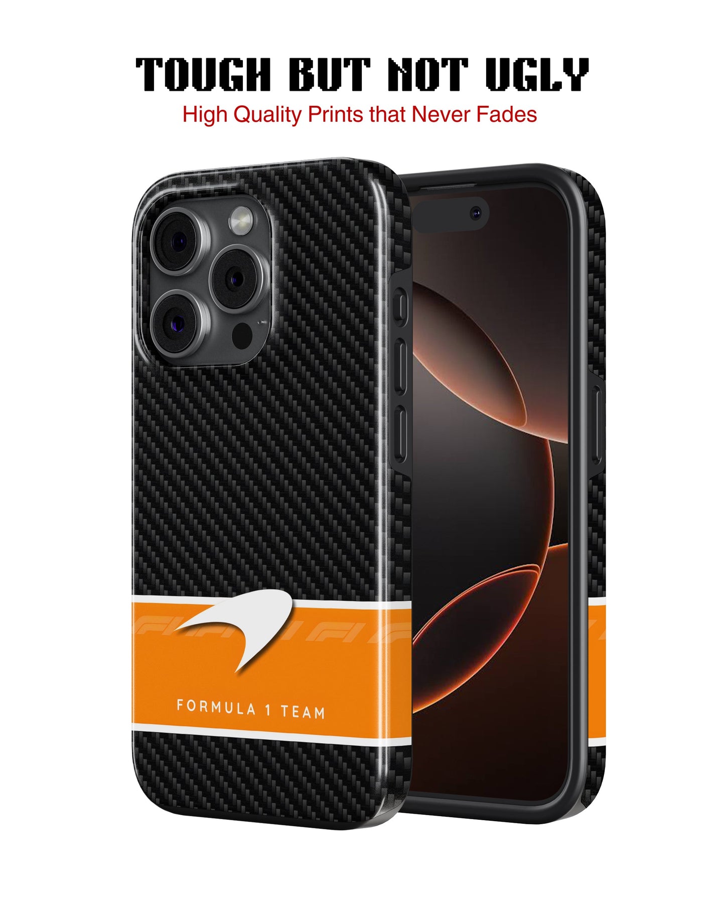 iPhone 14 Pro Tank Case | Formula 1 (Carbon McLaren)