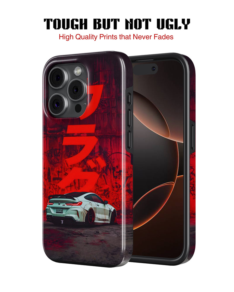 iPhone 16 Pro Tank Case | Sports Car (Crimson Drift)