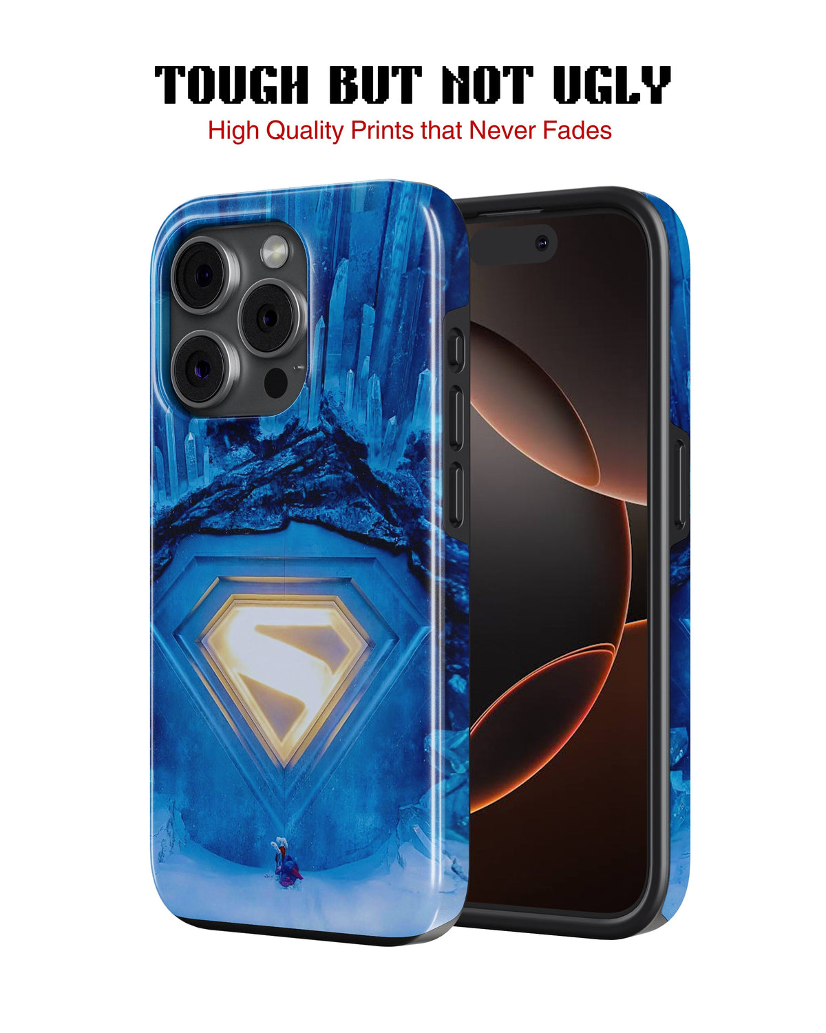 iPhone 14 Pro Tank Case | Superhero (Crystal Fortress)