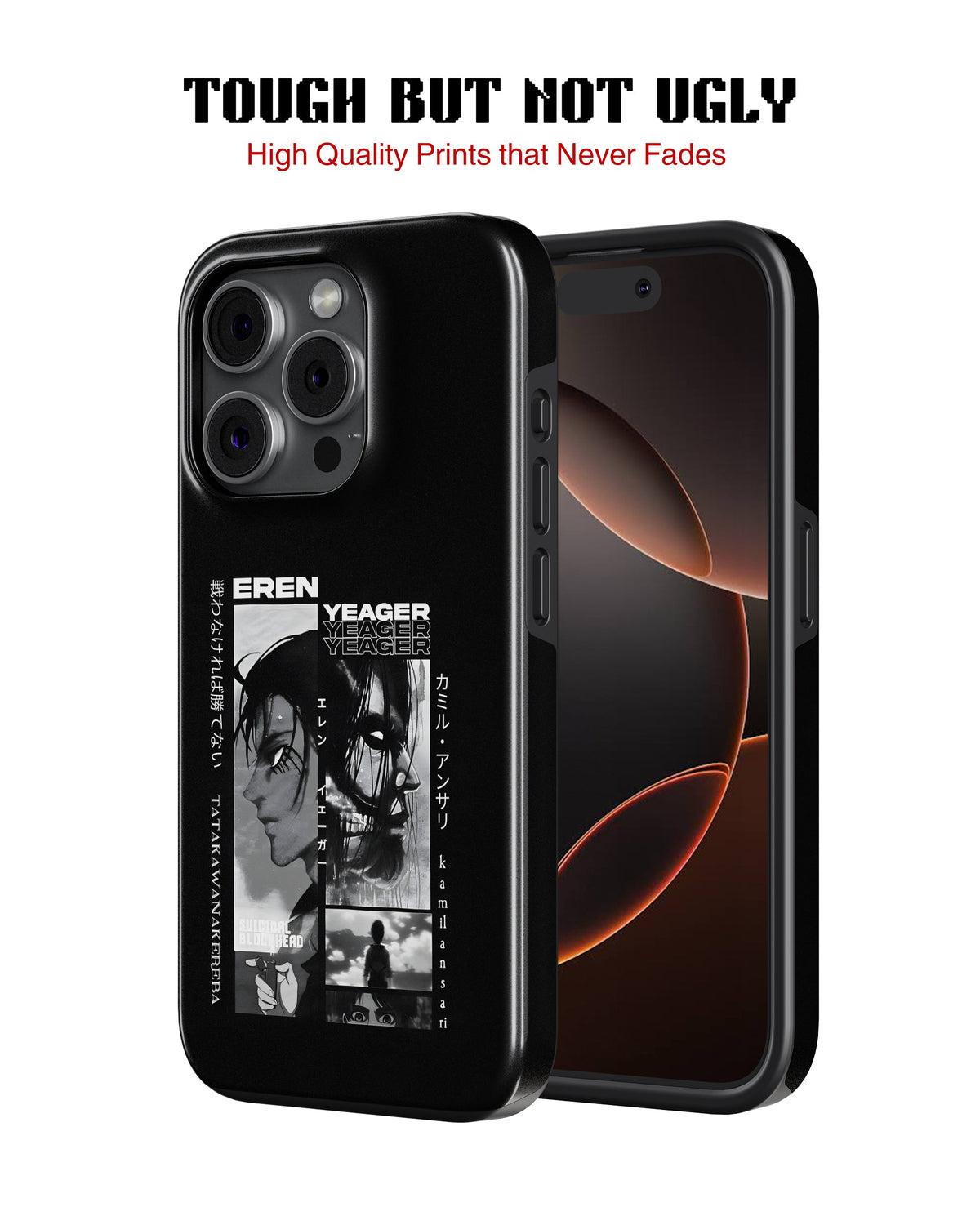 iPhone 15 Pro Max Tank Case | Anime (Eren Yeager)