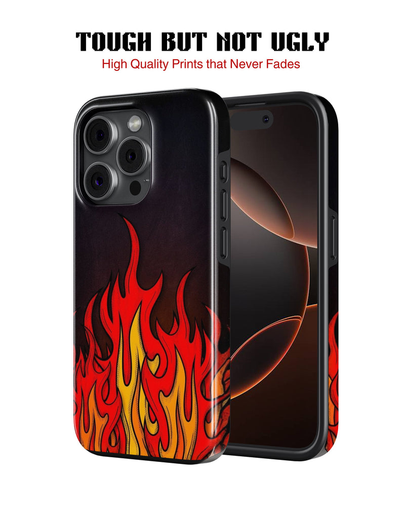 iPhone 15 Pro Max Tank Case | Modernism (Hellfire)