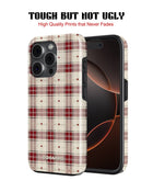 iPhone 16 Pro Tank Case | Textures (Heritage Plaid)
