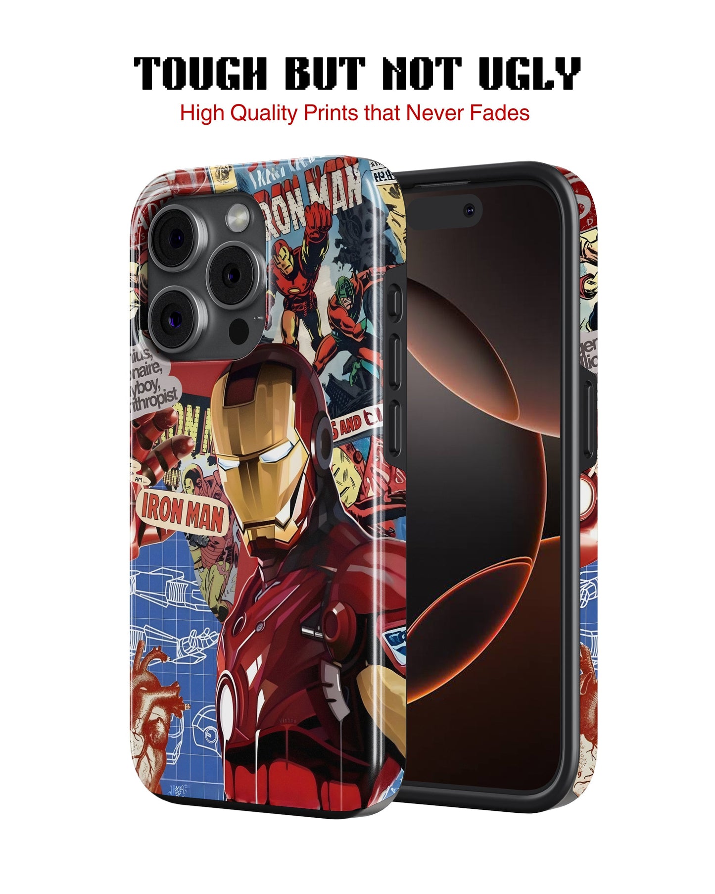iPhone 16 Pro Max Tank Case | Superhero (IronMan Originals)