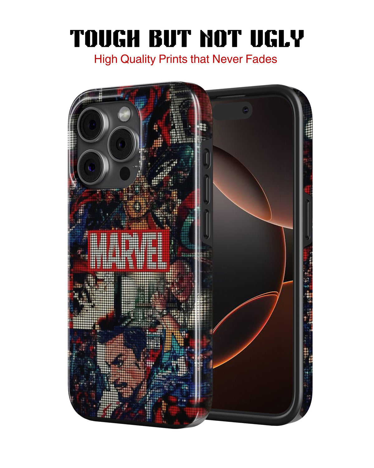 iPhone 14 Pro Tank Case | Superhero (Marvel Mosaic)