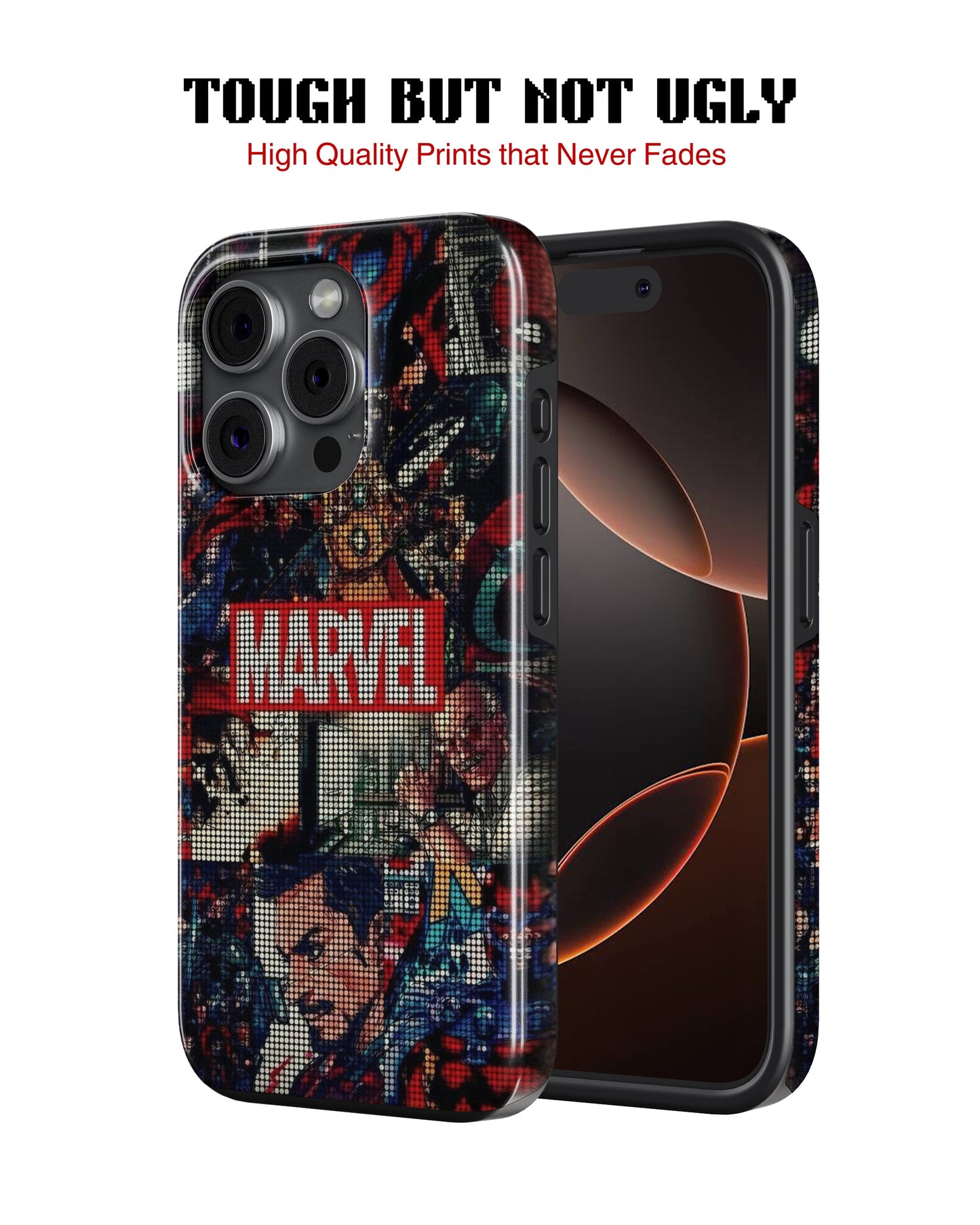 iPhone 14 Pro Tank Case | Superhero (Marvel Mosaic)