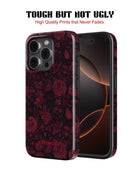iPhone 17 Pro Max Tank Case | Textures (Midnight Rose)