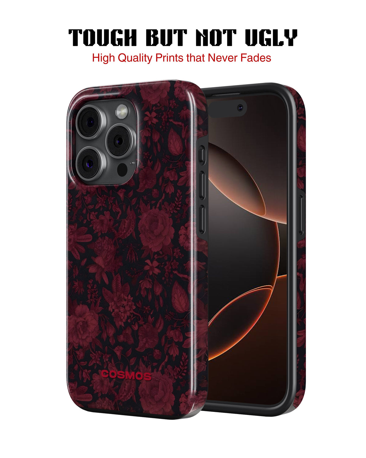 iPhone 13 Pro Tank Case | Textures (Midnight Rose)