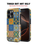 iPhone 14 Pro Tank Case | Girls Aesthetics (Moroccan Tiles)