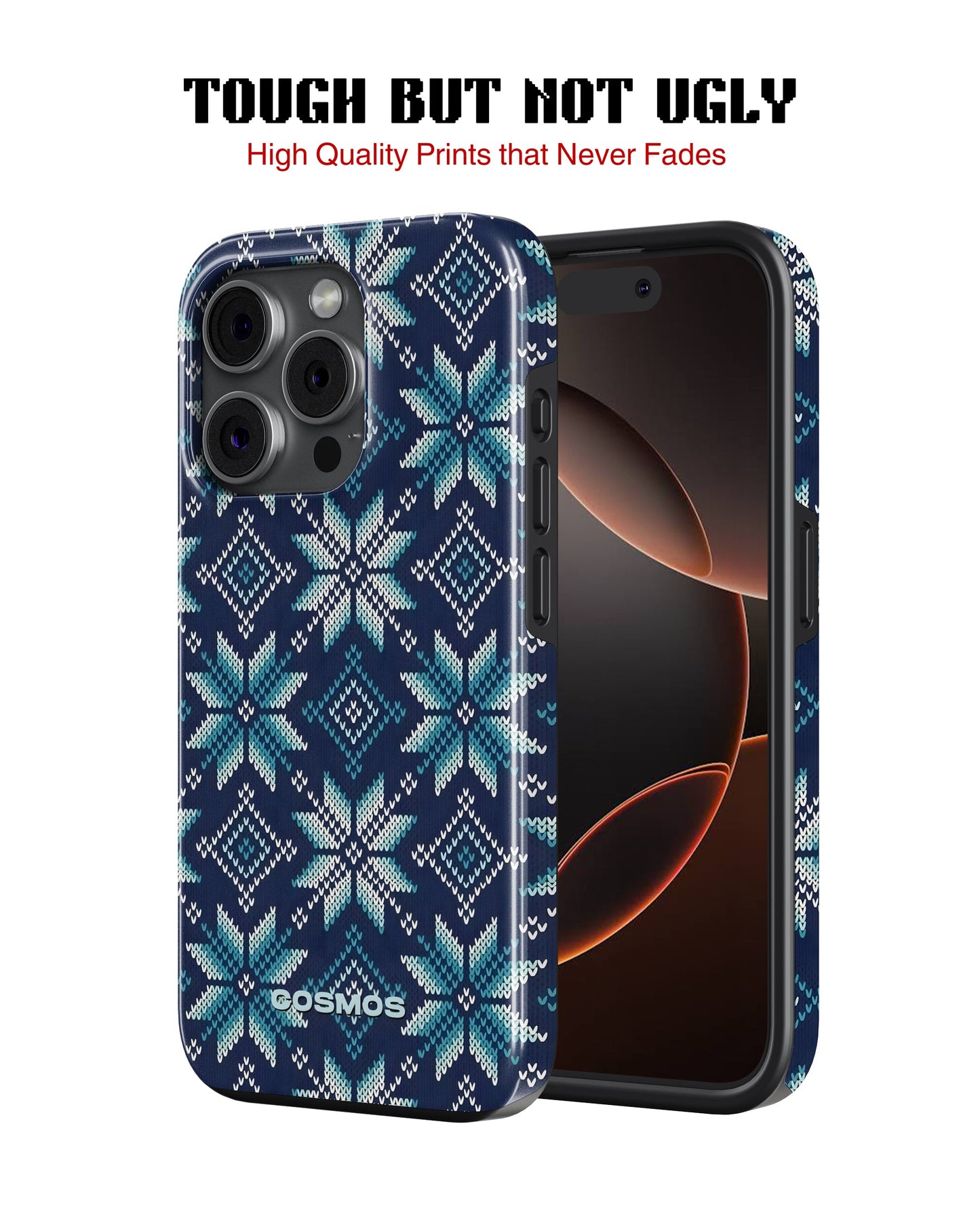 iPhone 14 Pro Tank Case | Textures (Nordic Frost)