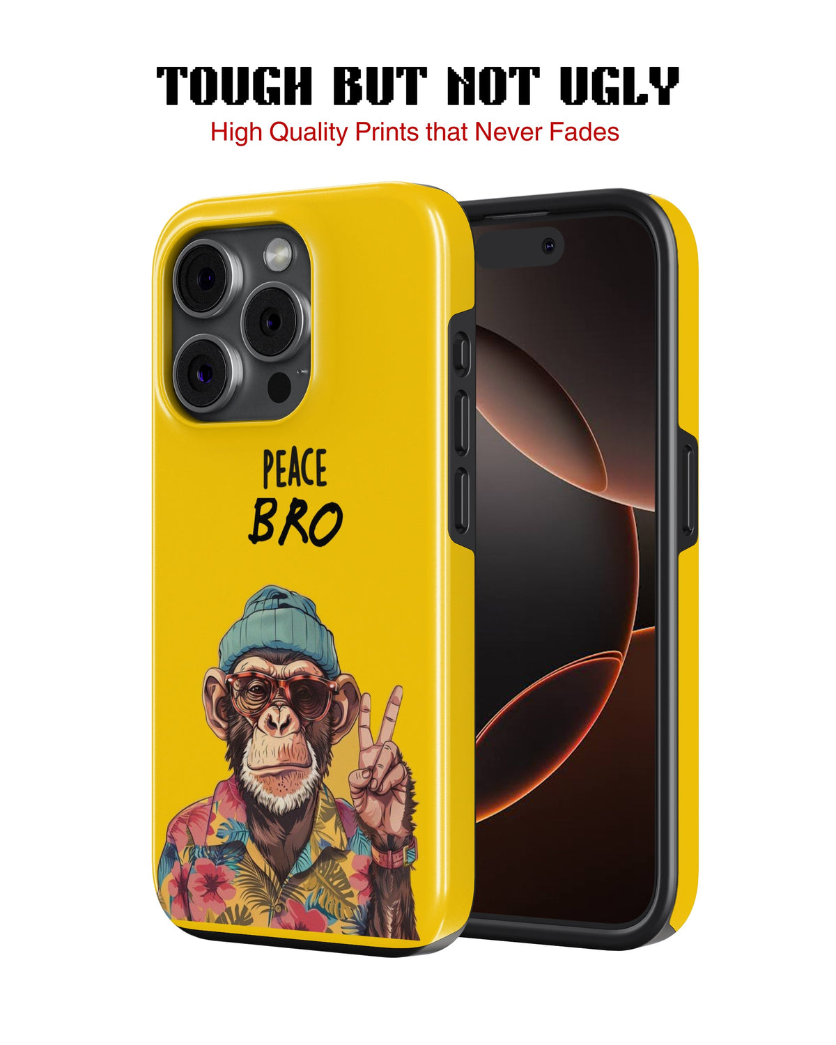 iPhone 12 Pro Max Tank Case | Modernism (Peace Bro)