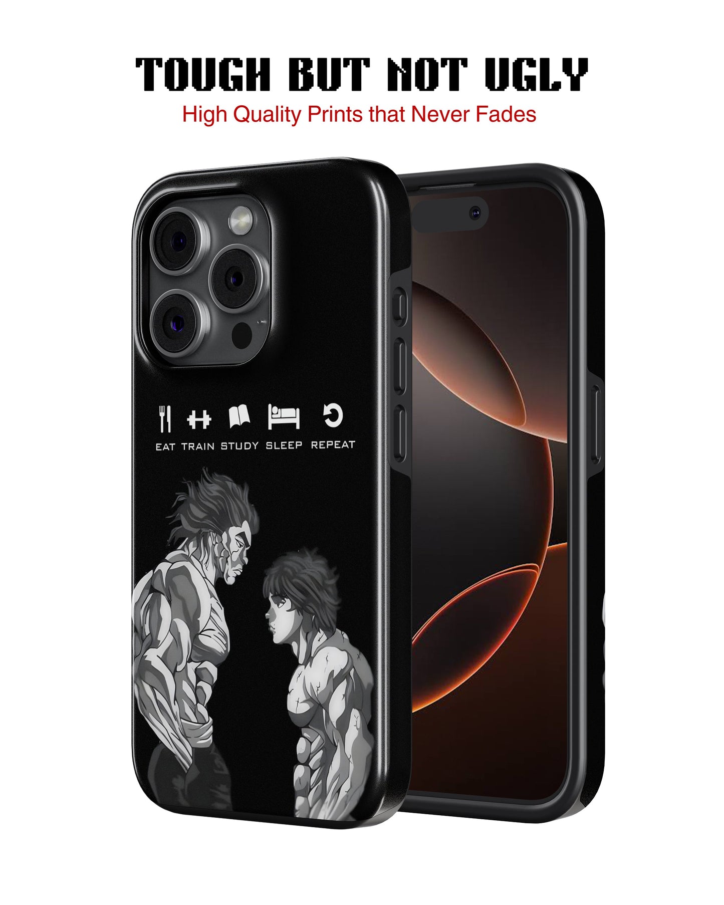 iPhone 14 Pro Max Tank Case | Anime (Relentless)