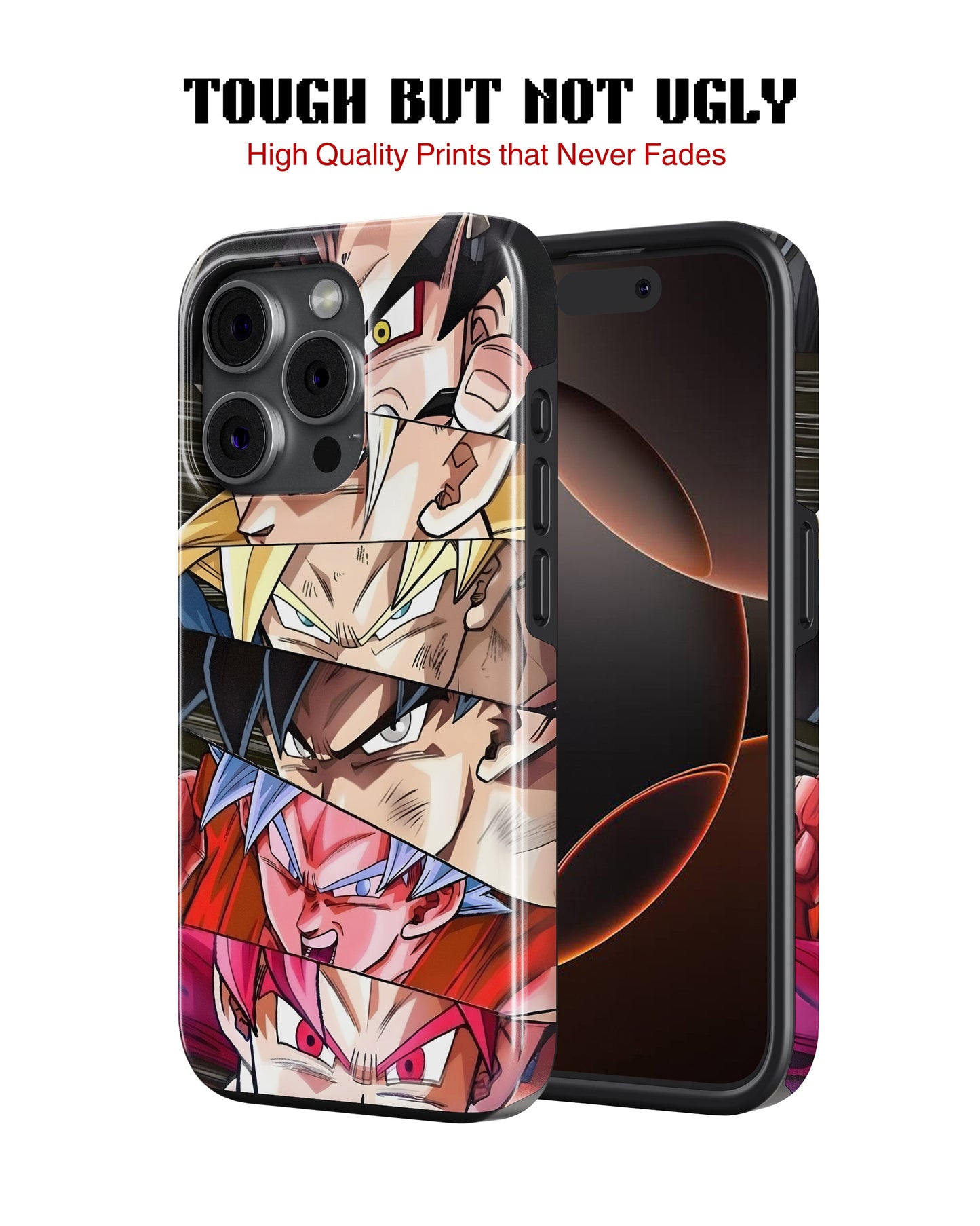 iPhone 13 Pro Tank Case | Anime (Saiyan Faces)