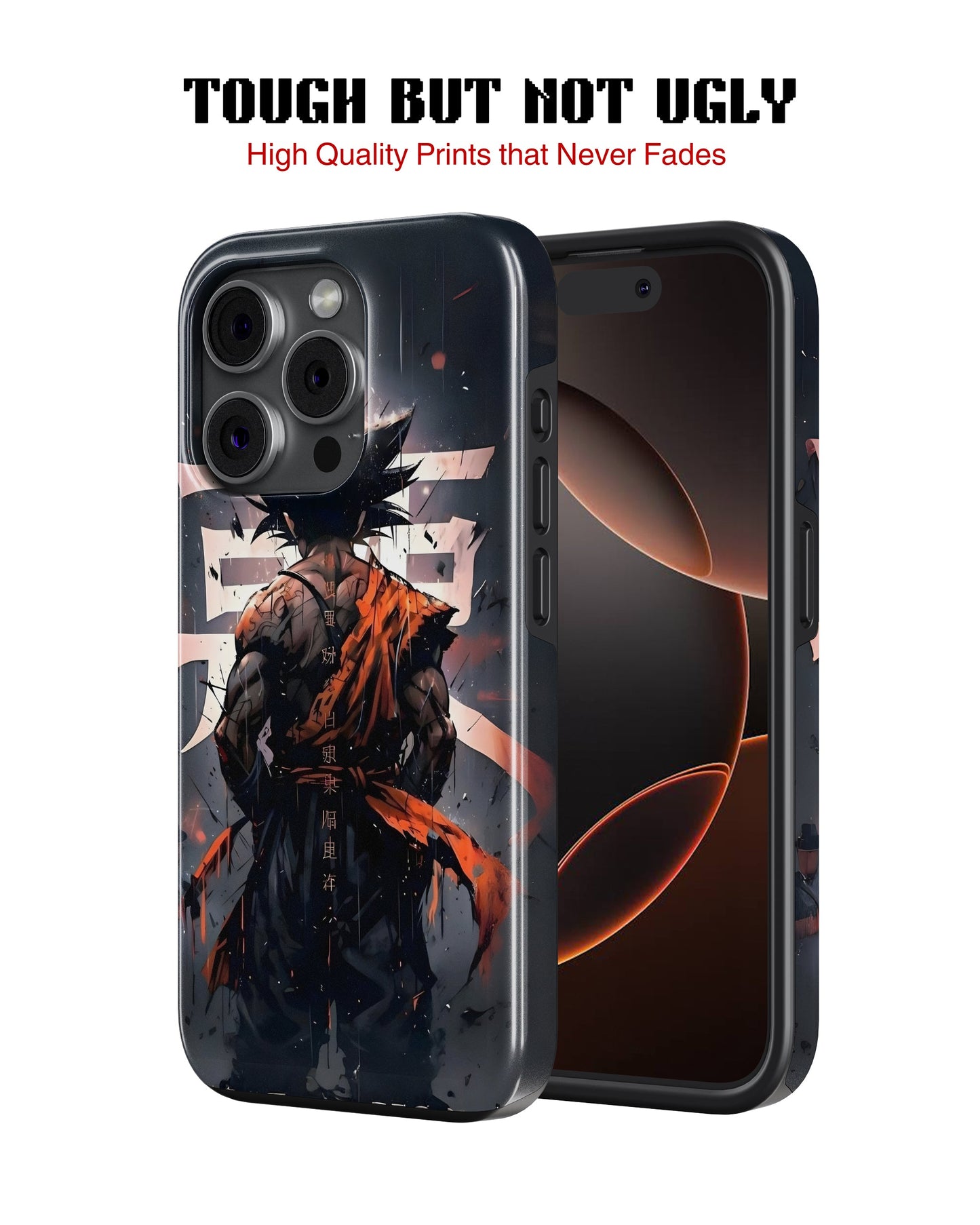 iPhone 13 Pro Max Tank Case | Anime (Saiyan Resolve)