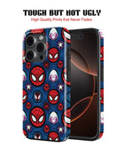 iPhone 17 Pro Max Tank Case | Superhero (Spider Icons)