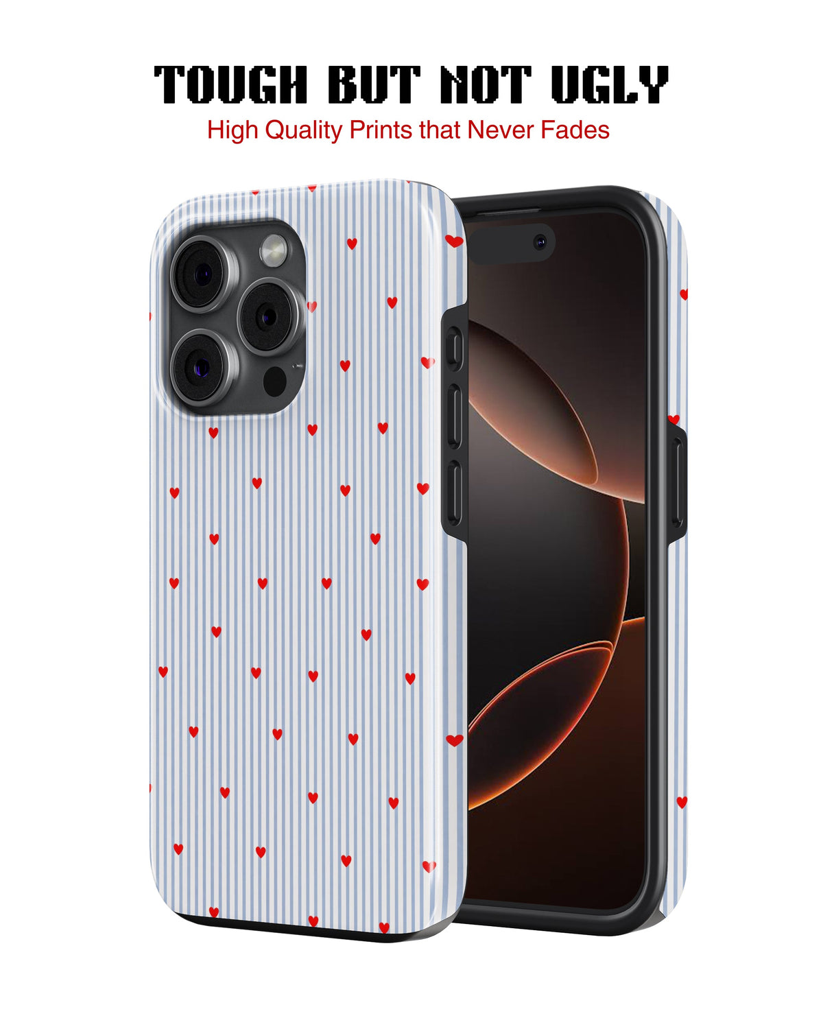 iPhone 13 Pro Tank Case | Girls Aesthetics (Sweet Stripes)